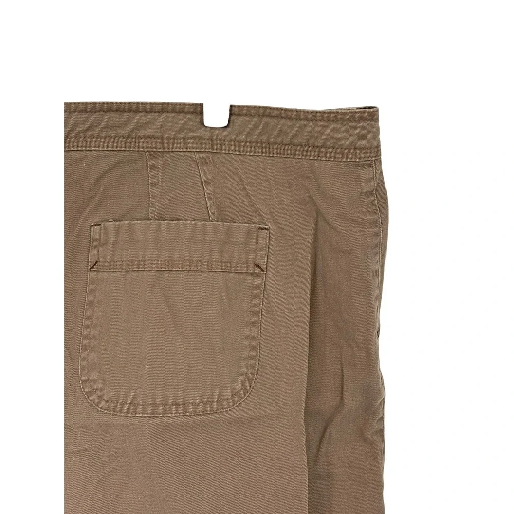 Natural Reflections‎ Utility Shorts Brown Drawstring 100% Cotton 18 - Picture 4 of 6